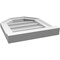 Ekena Millwork Octagonal Top Surface Mount PVC Gable Vent w/ 2"W x 2"P Brickmould Sill Frame, 14"W x 16"H GVPOT14X1603SN - alternate 4